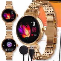 Išmanusis laikrodis moterims SMART PRO GT, juodas, AMOLED ekranas, skambinimo funkcija