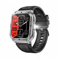 Išmanusis laikrodis WATCH NX30, juodas, atsparus vandeniui, su žibintuvėliu ir kompasu