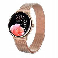 Moteriškas išmanusis laikrodis Bella Y86, auksinis, EKG, AMOLED ekranas, gliukozės, pulso ir kraujospūdžio matavimas