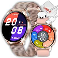 Išmanusis laikrodis moterims CardioWatch, pulsas, 2 apyrankės, apsauginis stiklas