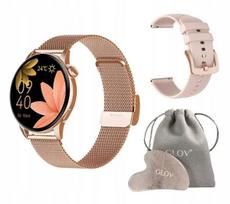 Išmanusis laikrodis Maxcom FW 58 Vanad Pro 46 mm, auksinis, AMOLED, Bluetooth 5.0