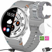 Išmanusis laikrodis SMART WATCH 7 su skambinimo funkcija, rinkinys: apyrankė ir dirželis, lenkų meniu