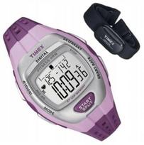 Moteriškas sportinis laikrodis TIMEX, atsparus vandeniui, su pulso matuokliu, apšvietimu ir žadintuvu