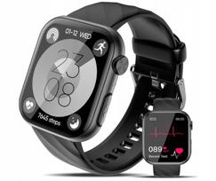Išmanusis laikrodis Lgnitek MT500, AMOLED ekranas, EKG, HRV, BMI, Bluetooth, juodas