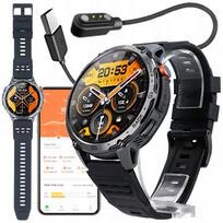 Vyriškas išmanusis laikrodis GlacierX Monument, AMOLED ekranas, Bluetooth skambučiai, kalbų pasirinkimas