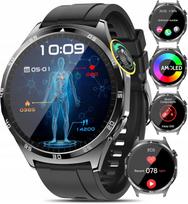 Išmanusis laikrodis su EKG, 1,43" AMOLED ekranu, vyrams