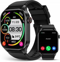Išmanusis laikrodis SOUYIE T98 Pro, juodas, 2.04" AMOLED, IP68 atsparus vandeniui