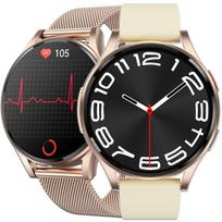 Išmanusis laikrodis senjorams, su EKG, gliukozės matavimu, kalbėjimo funkcija, kraujospūdžio stebėjimu, AMOLED ekranas