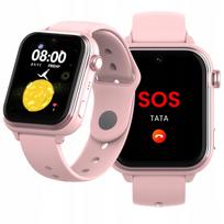 Vaikiškas išmanusis laikrodis Kiano Watch Alpha Kid, rožinis, GPS, 4G LTE