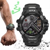 Išmanusis laikrodis FitbyMed X-RAPTOR, AMOLED ekranas, GPS, atsparus vandeniui, didelė baterija