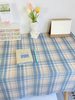 Plaid Tablecloth  Table Cloth Desk Mat Dust-proof Dining Table Cloth Furniture Protector Picnic Mat Tapete Dressing Table Mat 60x60cm gray