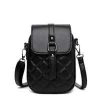 Spring and summer mini mobile phone bag female trendy versatile diamond bag vertical mobile phone change diagonal span small bag gray