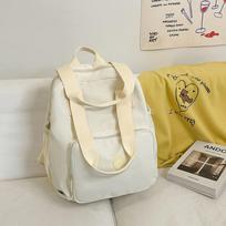 Japanese backpack female college student casual versatile large-capacity portable shoulder bag multi-purpose high-value student schoolbag žalia