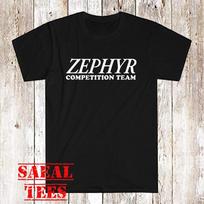 Men's and Women's T-shirts Zephyr Competition Team Skateboard XXXXL white