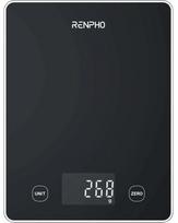 Elektroninės virtuvinės svarstyklės Renpho Calibra 1l Smart Nutrition, juoda sp.