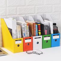 Color Paper Desktop File Organizer Student Book Stand 1pcs įvairiaspalvis