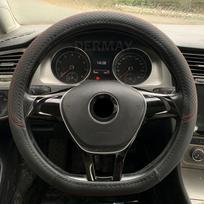 9 spalvų PU odinis automobilio vairo užvalkalas Volkswagen VW Golf 7 MK7 R Gti Accesorios Para juoda