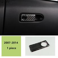 Centrinės konsolės oro kondicionieriaus CD skydelio apdailos dangtelis 2 vnt. Mercedes Benz C klasės W204 C200 C260 C300 C180 2007-10 Anglies pluošto Glove Switch black