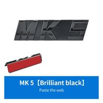 Blizgios juodos spalvos 3D ABS raidės MK5 MK6 MK7 MK7.5 VW volkswagen GOLF automobilių grotelių laikiklio ženklelio lipdukas Glossy black black
