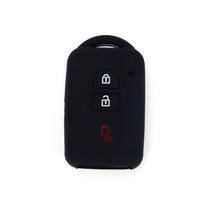 Silikoninis automobilio rakto dangtelio korpusas, skirtas Nissan Duke Juke Micra Qashqai X-Trail T31 Navara Tiida Pathfinder rožinė