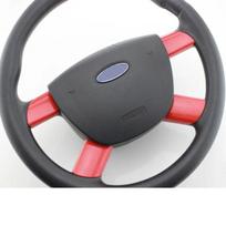 4 vnt. / komplektas automobilio vairo skydelio dangtelio apdailos lipdukas, skirtas Ford Focus 2 MK2 2005–2011 m. automobilių stiliaus lipdukų priedai mėlyna