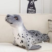 Simulated Seal Doll Plush Toy Aquarium Same Ocean Animal Children's Doll Long Pillow Birthday Gift 35cm gray