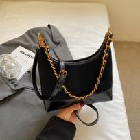 Casual Underarm Dumpling Bag, Simple Single-shoulder Bag, Chain, High Appearance Level, Fashionable Women's Crossbody Bag bordinė