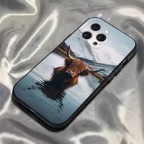 Cute Highland Cow Phone Case For iPhone 16,15,14,13,12,11,Pro,Max,Plus,X,XS,SE4,E,Mini,Soft Black Case iPhone16e white