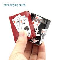 Mini Poker Cards: Fun Cute Travel Set for Kids' Number Recognition and Math Skills Red Packaging brown