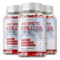 GREVIP - 2000 mg Antarkties krilio aliejaus kapsulės - Smegenų sveikata - Širdies ir sąnarių sveikata 120*3