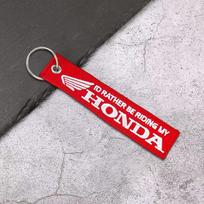 for Honda Keychain NSS350 CB190 CM300 CB500 CB650R High-Grade Motorcycle Emblem Keyring Key Chain Pendant Decoration Accessories XD9 raudona