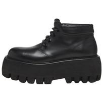 Alexander McQueen Sofa Oversized Sole Lace Up Shoes 807870WHABC1000 39 juoda