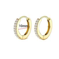 Hypoallergenic Flat Back Cartilage Earring Stacks- 14K Gold Stainless Surgical Steel Earrings for Sensitive Ear Piercing Jewelry white