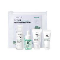 ANUA Heartleaf Skincare 4 STEP Kit (toner + serum emulsion cream) moisture care trial set travel sensitive skin oily Korean cosmetics white
