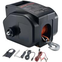 VEVOR Elektrinė valties gervė, 12V DC 300W, Atbulinė elektrinė priekabos gervė valtims iki 900 kg, Įtraukimas elektra, Ištraukimas elektra 24.5 x 25.6 x 19.6 cm