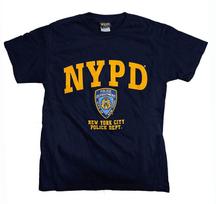 NYPD Marškinėliai trumpomis rankovėmis Priekyje geltoni spaudiniai Unisex medvilniniai Oversize didelio dydžio M orange