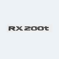 3D blizgios juodos raidės RX200t RX270 RX300 RX350 RX450h RX450hL HYBRID emblema, skirta LEXUS automobilio sparno bagažinės galinei logotipui Glossy Black black