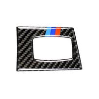 Anglies pluošto automobilio uždegimo jungiklio rakto angos dangtelio vidaus apdailos lipdukas skirtas BMW E90 E92 E93 3 serijai 2005-13 automobilių priedams Style B gray