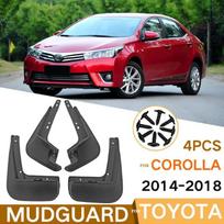 Molded Car Mud Flaps For Toyota Corolla Altis 2014-2018 2016 2017 Mudflaps Splash Guards Mud Flap Front Rear Mudguards Fender gray