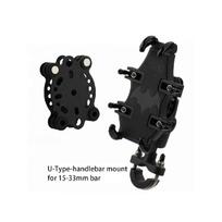 Universal Motorcycle Phone Holder W/ Shock Absorber Bike Handlebars Mount Smartphone Support Moto Protect Camera Accessories juoda
