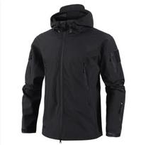 Men's Winter Softshell Waterproof Cargo Jackets Male Hoodie Coat Combat Fishing Hiking Camping Climbing Skiing Hunting Outdoor XXXXL pilka