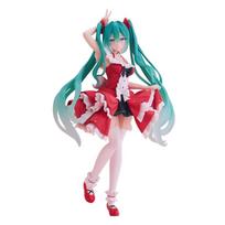 Hatsune Miku Desktop Adorable Action Figure 18cm Fashion Lolita Anime Figurine Cute And Charming Girls Model Toy Present red