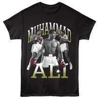 Muhammad Ali Marškinėliai Vyriški GOAT BOKSO ČEMPIONAS Naujas Oficialus Juodas Medvilninis Unisex Marškinėlis XXL gray