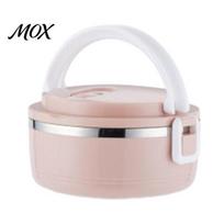 Reusable Stainless Steel Bento Lunch Box, Leak Proof Insulated Food Container for Adults Kids, Stackable Metal Box Work Multiple Layers with Dual Layer rožinė