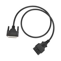 Diagnostic OBD2 Male to DB25 Male Cable Adapter 16Pin 102cm/40in Replacement for SBB V33 Key Programmer black