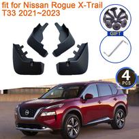 4x, skirtas Nissan Rogue XTrail T33 X-Trail X Trail ~2023 2022 Purvasargiai Purvasaugiai Apsauga nuo purslų Priekinio galinio sparno apšvietimas gray