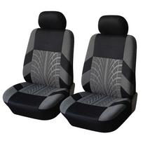 Siuvinėtas universalus automobilio sėdynės užvalkalų komplektas Tinka daugumai automobilių Detalus stilius Automobilio sėdynės užvalkalo apsauga Automobilio interjeras Gray 2PCS gray
