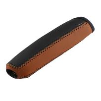 Leather Car Handbrake Hand Brake Cover for Mazda 3 Axela Atenza CX-5 CX3 CX-3 CX5 2015 2016 2017 2018   AT juoda ruda spalva