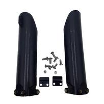 2PCS Pit Dirt Bike Motorcycle Front Fork Absorber Fender Cover Fork Protector Protection Guard Wrap 150cc 160cc 200cc 250cc Bike black