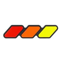 3 spalvų grotelių ženklelis Emblema Toyota TRD Tacoma Tundra 4Runner Highlande Rav4 Oro įleidimo grotelių juosta Automobilio priedai Type B 03 gray